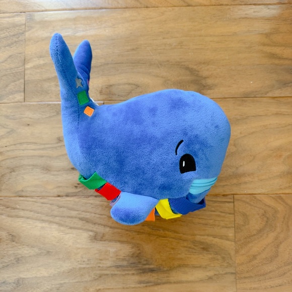 Like New Blue Whale Buckle Toy - Develops Fine Motor Skills and Problem Solving - Picture 2 of 6